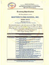Training Specification Certificate