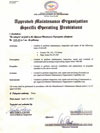 AMO SOP Certificate
